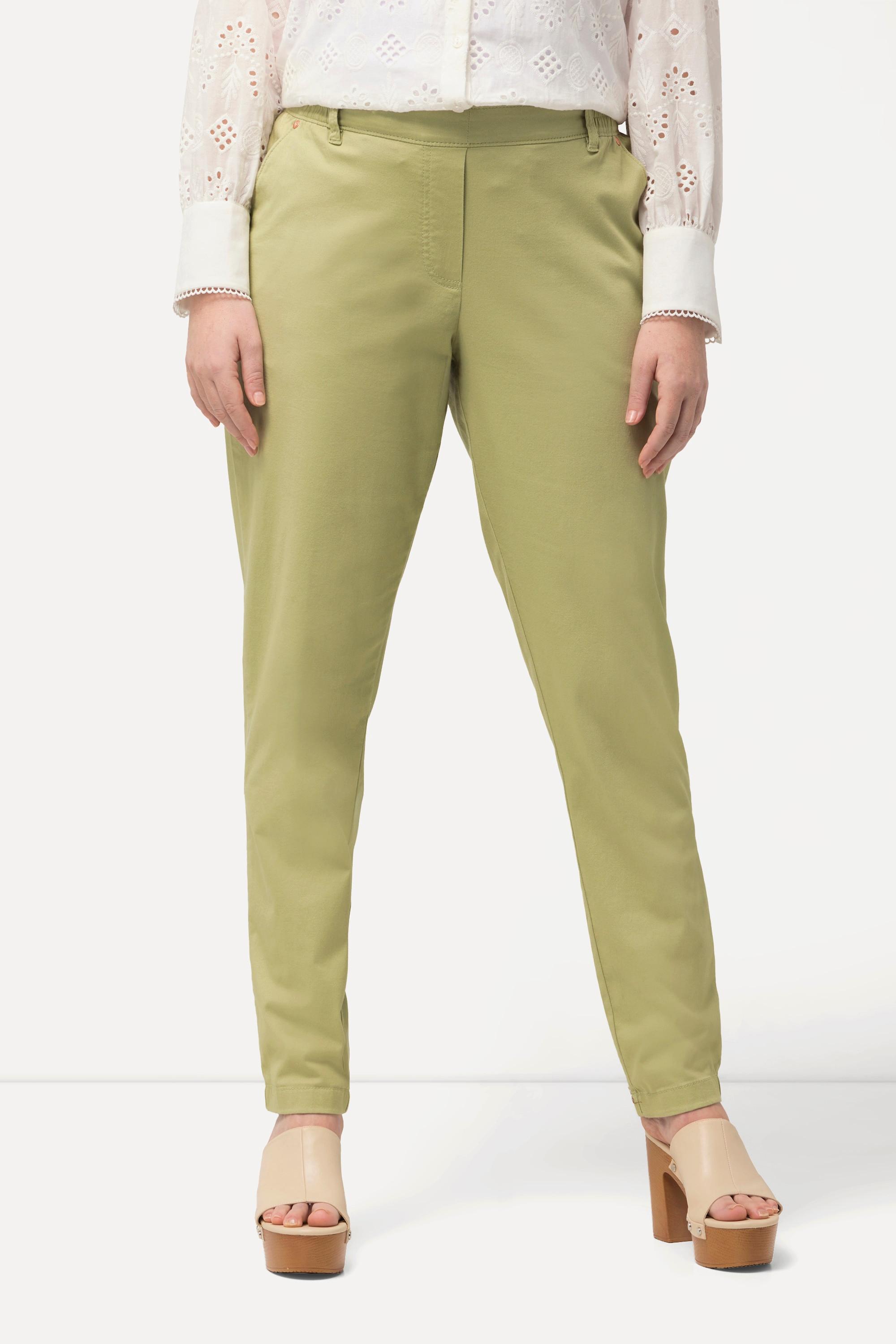 Ulla Popken  Pantalon chino Rena, jambe carotte, taille confortable, stretch 