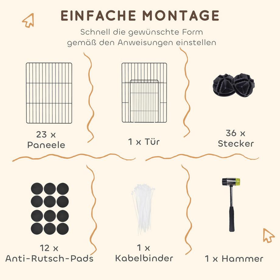 PawHut  Enclos pour petits animaux 