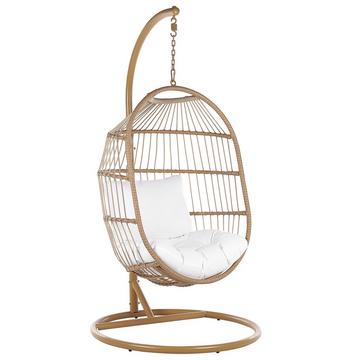 Hängesessel mit Gestell aus PE Rattan Boho ALBA