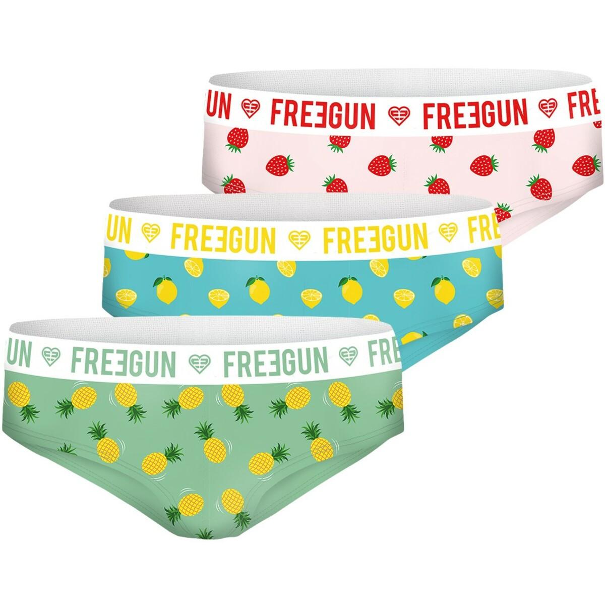 FREEGUN  boxer bambina in cotone fruttato (x3) 