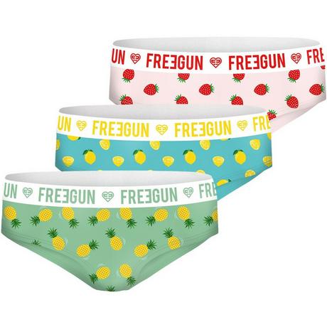 FREEGUN  boxer bambina in cotone fruttato (x3) 