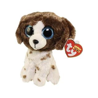 Ty Glubschi  Muddles Brown & White Dog Beanie Boo Medium ausgestopftes Tier, Mehrfarbig 