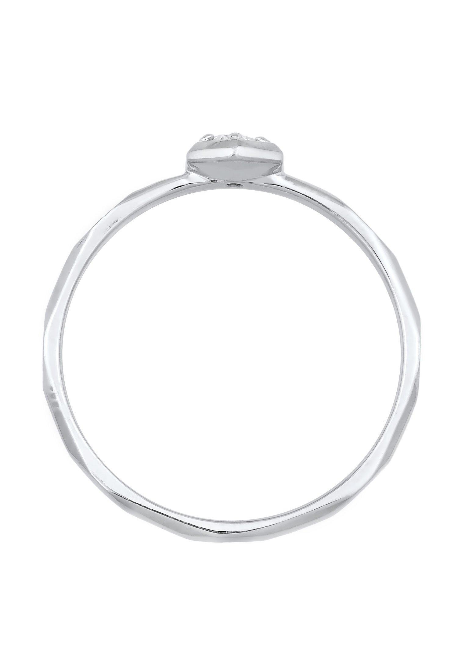 Elli  Ring Zirkonia Octagon Solitär 