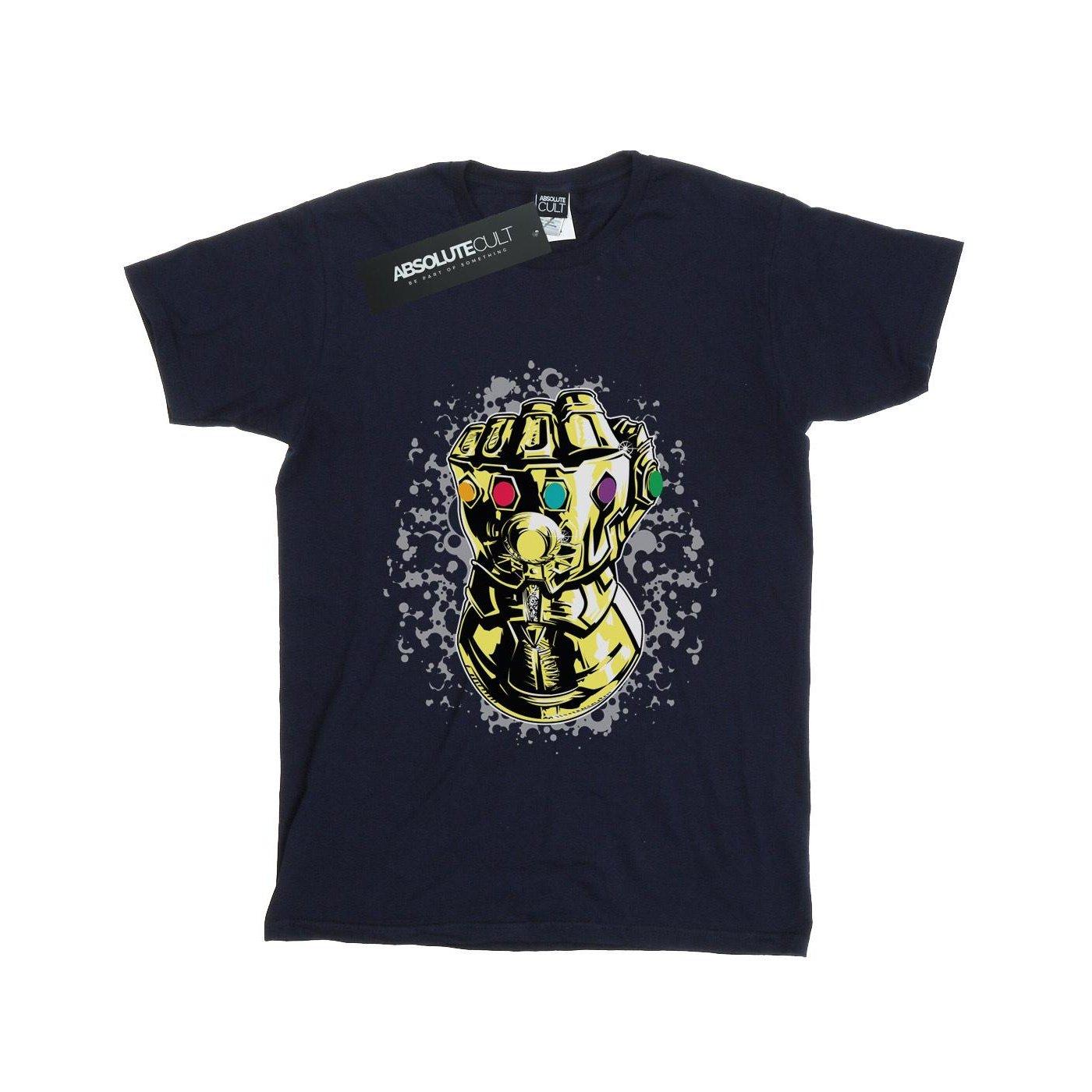 Image of Avengers Infinity War Thanos Fist Tshirt Damen Marine L