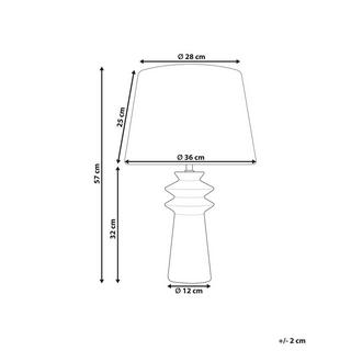 Beliani Tischleuchte aus Keramik Modern MORANT  