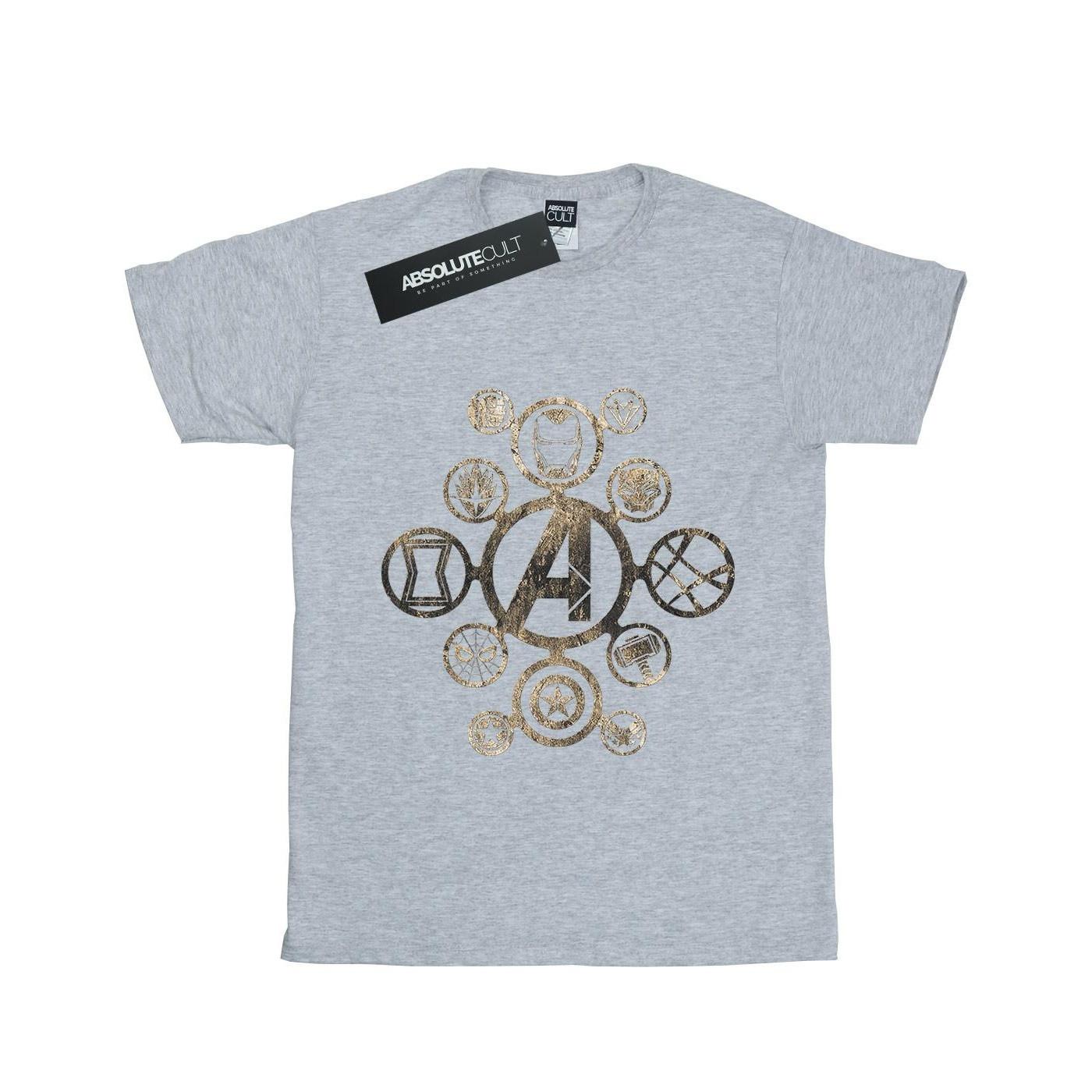 Image of Avengers Infinity War Icons Tshirt Damen Grau 3XL