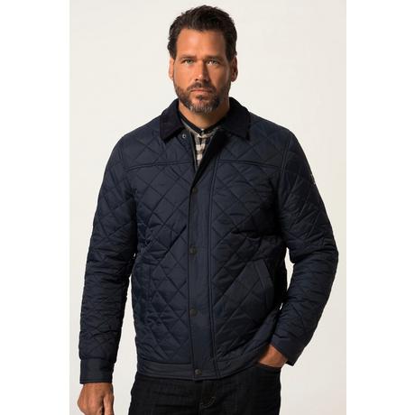 JP1880  Steppjacke, Cordkragen, Zipper 