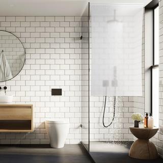 B2X Rideau de douche à motifs  