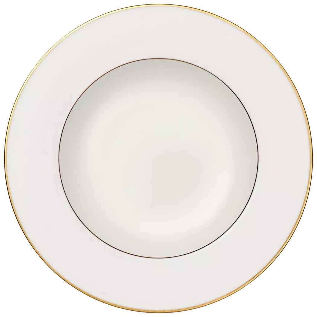 VILLEROY & BOCH SIGNATURE Suppenteller 24cm Anmut Gold weiss