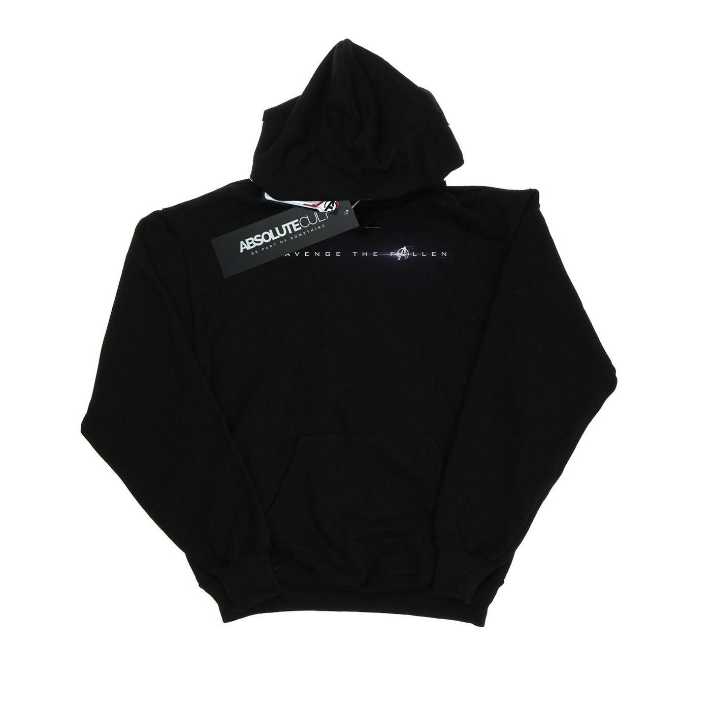 Image of Avengers Endgame Avenge The Fallen Text Kapuzenpullover Mädchen Schwarz 140/146