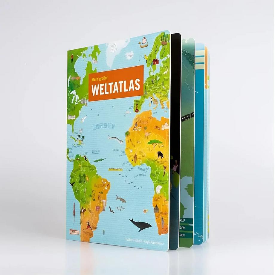 Mein grosser Weltatlas Präkelt, Volker; Kawamura, Yayo (Illustrationen) Copertina rigida 