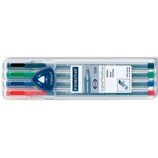 STAEDTLER STAEDTLER Feinschr. triplus 334 0,3mm 334 SB4 4 Farben ass.  