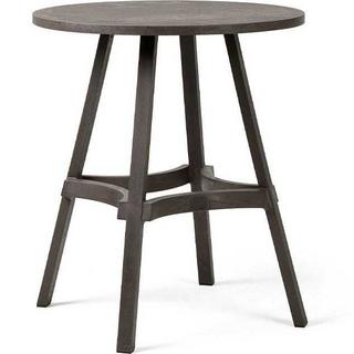 NARDI outdoor Table de jardin combo ronde marron années 70  