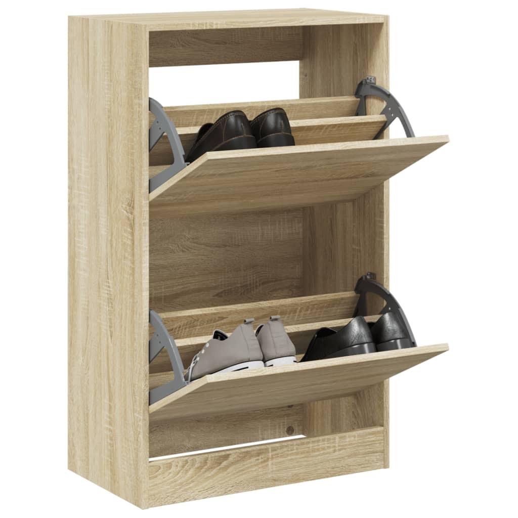 VidaXL Armoire à chaussures bois d'ingénierie  