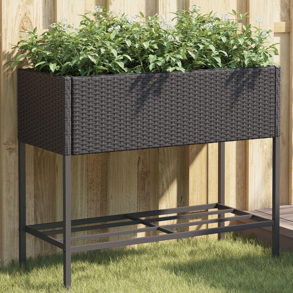 VidaXL Jardinière rotin synthétique  