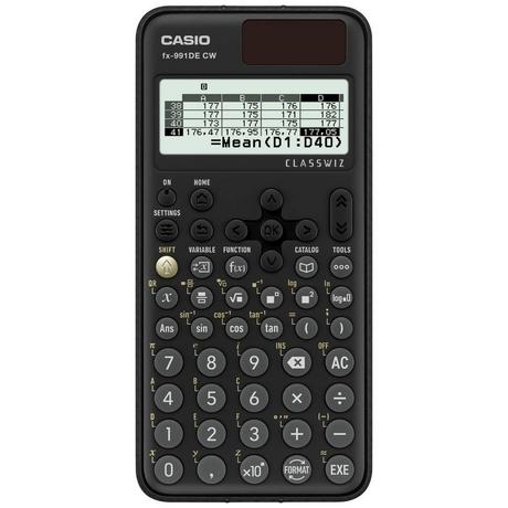CASIO Technisch wissenschaftlicher Rechner Schwarz Display (Stellen): 10 batteriebetrieben, solarb  