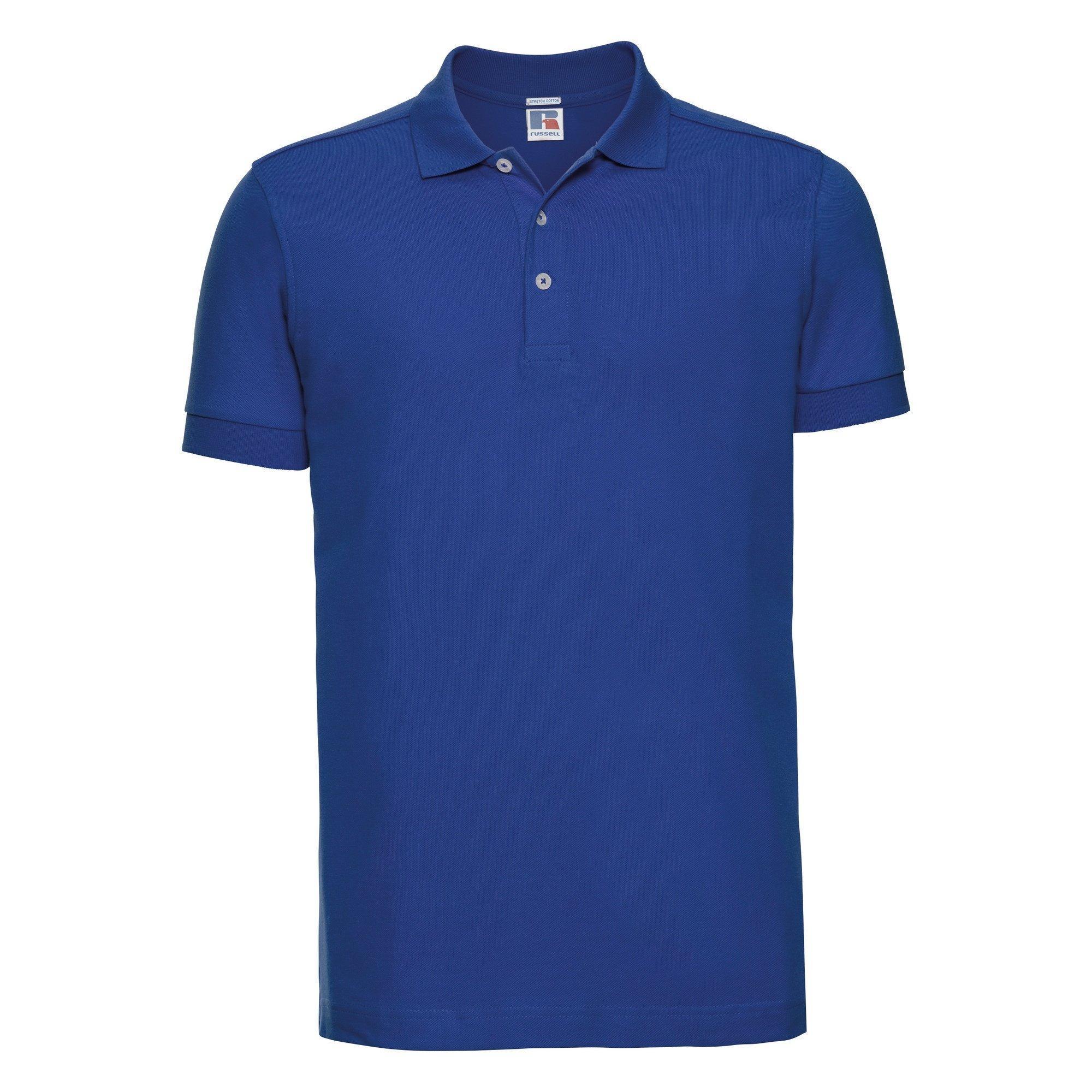 Image of Stretch Poloshirt, Kurzarm Herren Königsblau 3XL