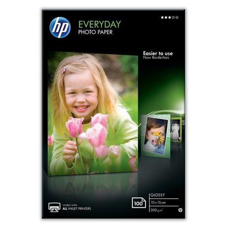 Hewlett-Packard HP Everyday Photo Paper 10x15cm CR757A InkJet, glossy 200g 100 Blatt  