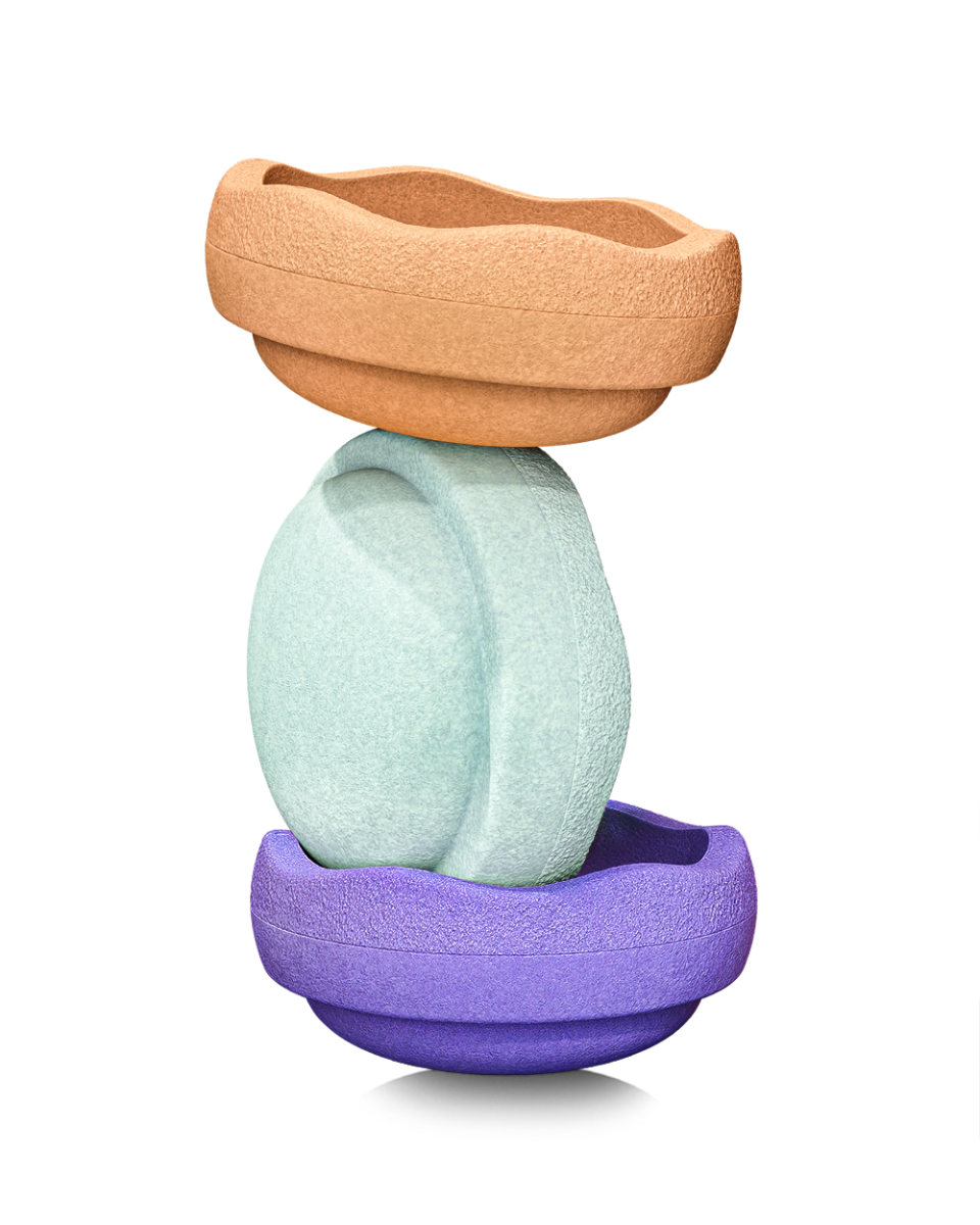 Stapelstein  Brique à empiler pastel couleurs secondaires (3 pièces), Stapelstein 