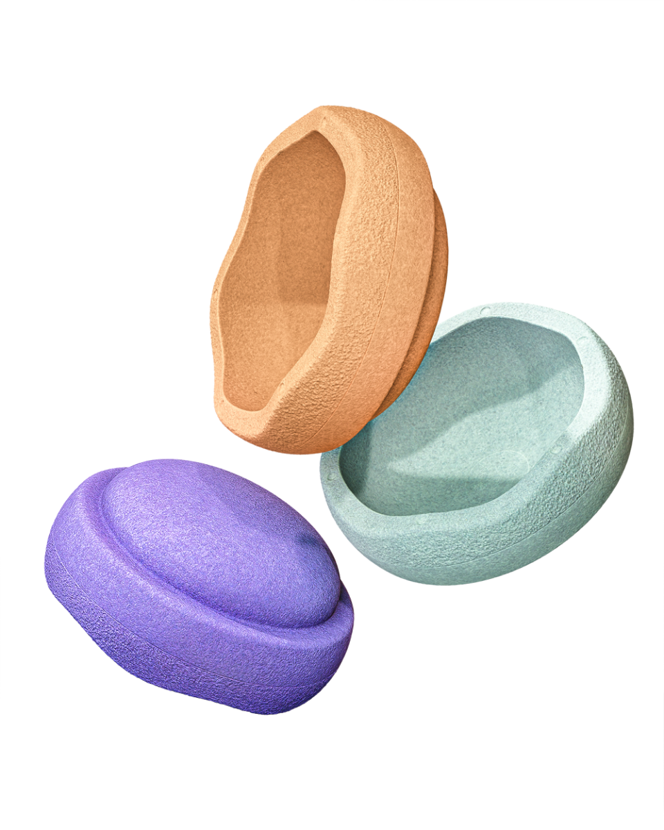 Stapelstein  Brique à empiler pastel couleurs secondaires (3 pièces), Stapelstein 