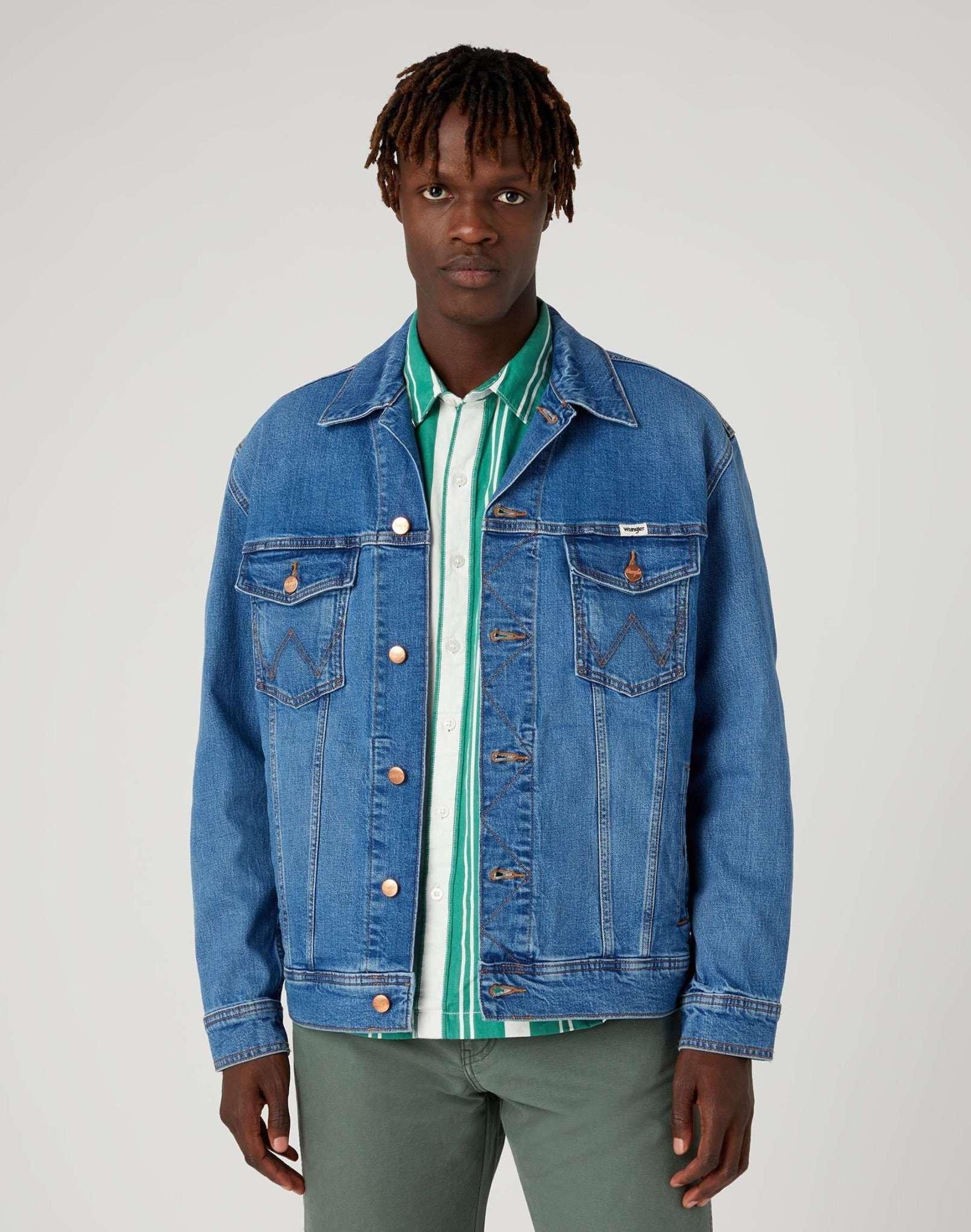 Image of Jeansjacken Anti Fit Jacket Unisex Blau L
