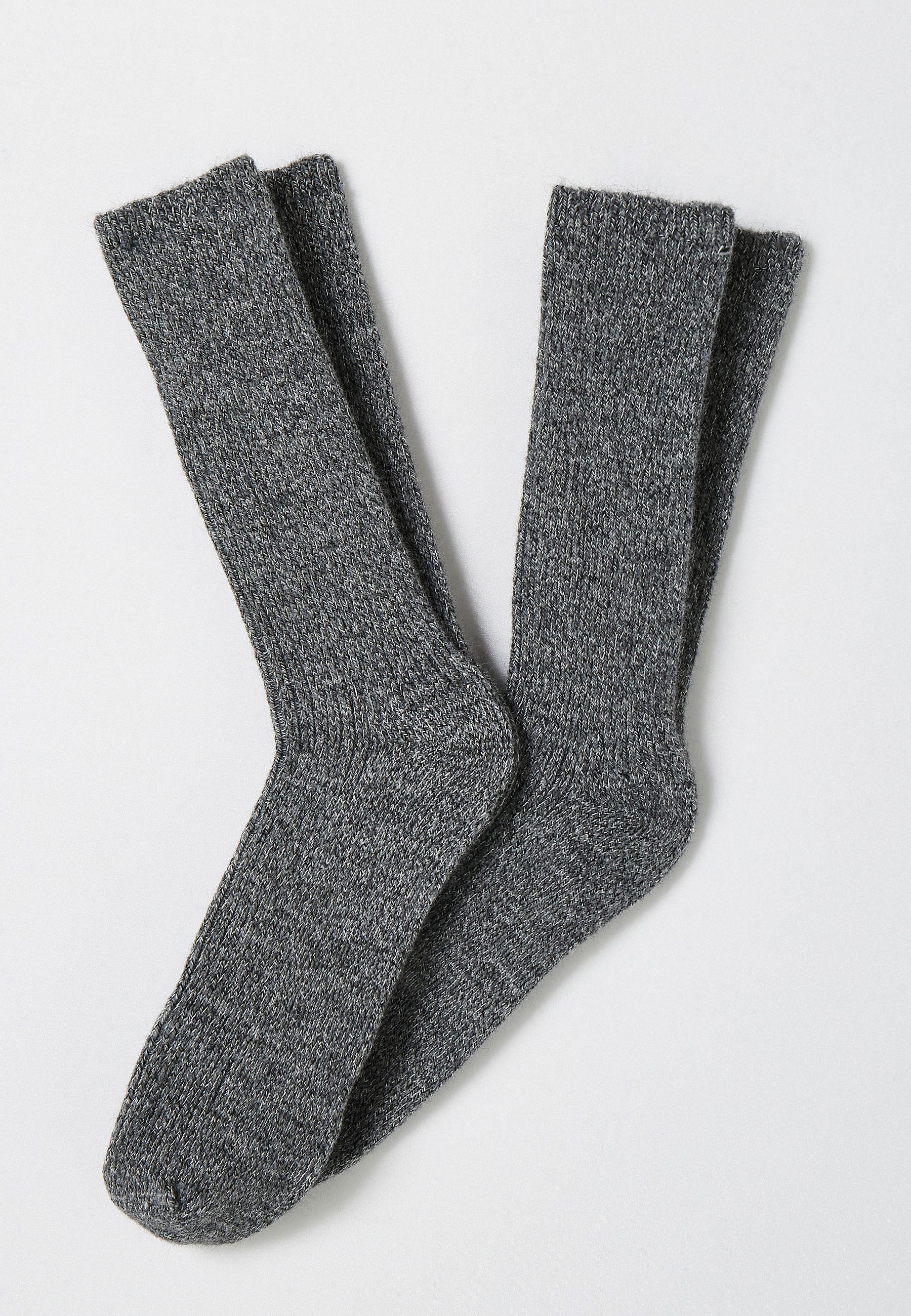 Image of Thermolactyl-socken Aus Mouliné-gewebe Im 2er-pack. Herren Grau 39-41