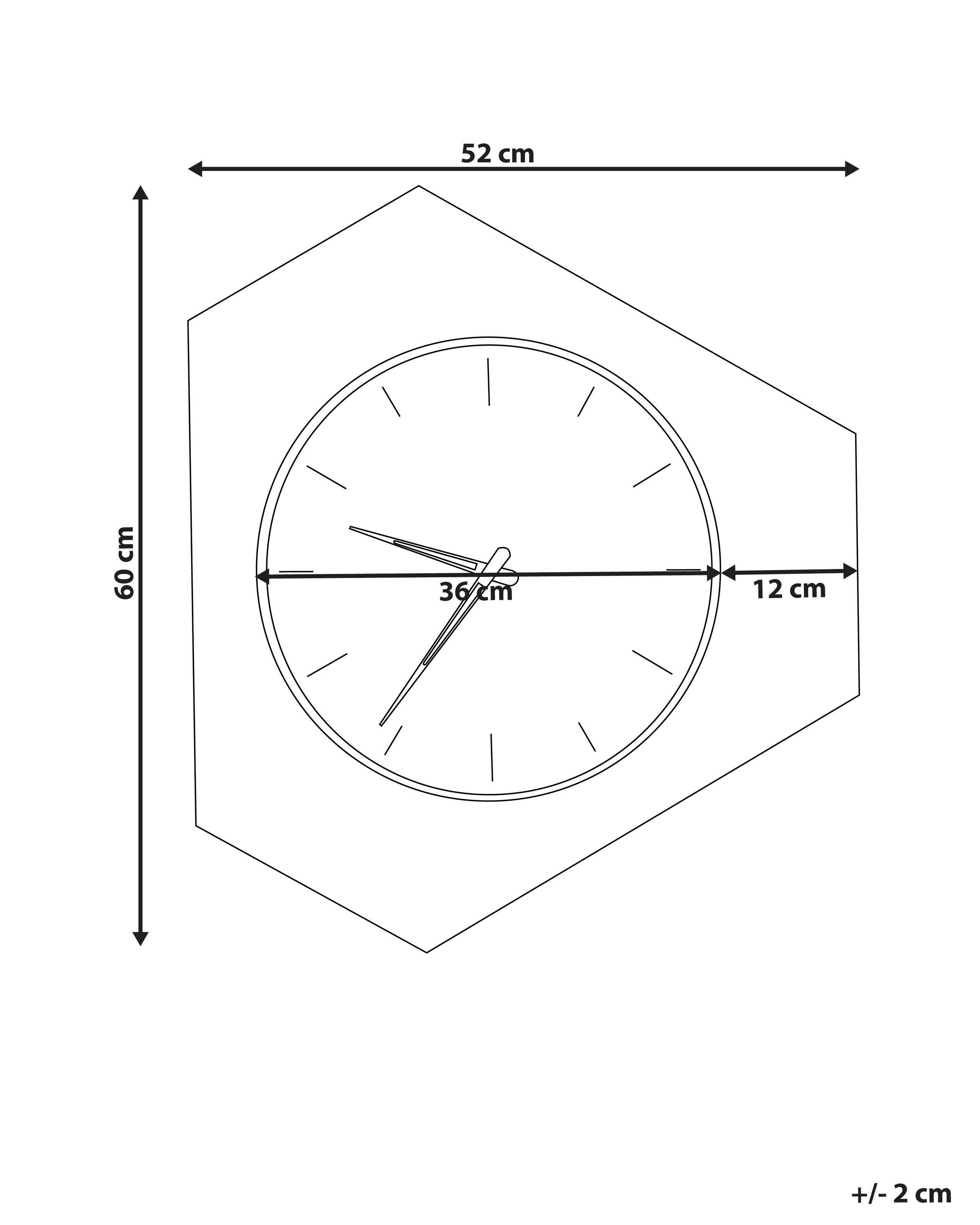 Beliani Wanduhr aus MDF-Platte Modern SAILON  