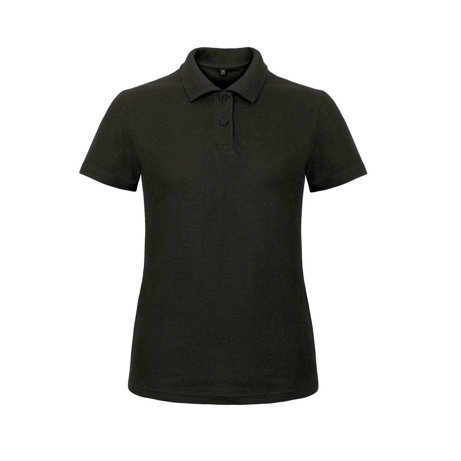 Image of B&c Id.001 Poloshirt Polohemd, Kurzarm Damen Schwarz XL