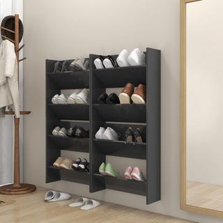 VidaXL Armoire à chaussures murale bois d'ingénierie  