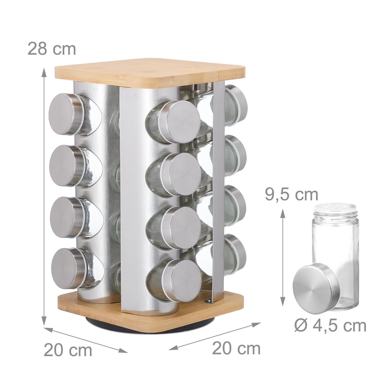 B2X Carosello rotante per spezie con 16 bicchieri  