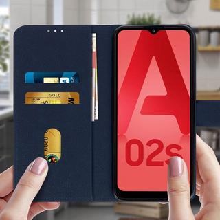 Avizar  Custodia folio per Galaxy A02s Blu 