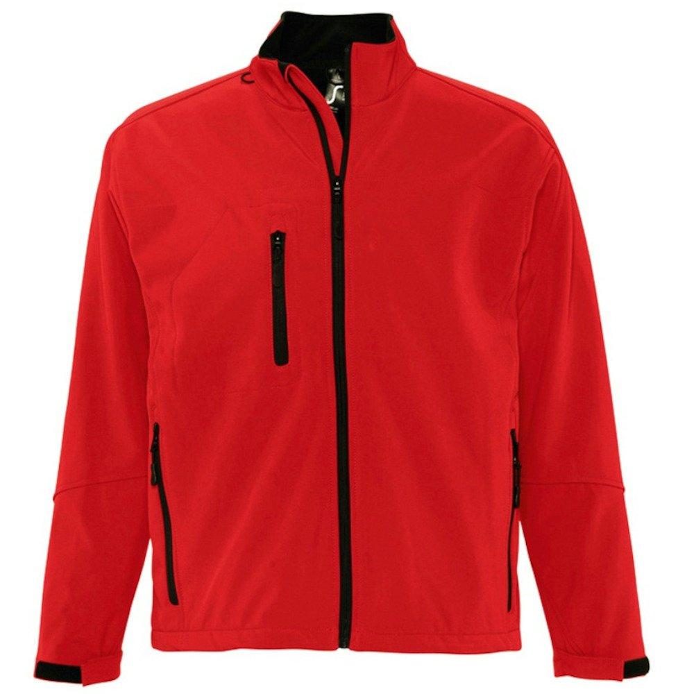 Image of Relax Softshelljacke, Atmungsaktiv, Winddicht, Wasserdicht Herren Rot Bunt S