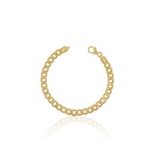 MUAU Schmuck  Bracelet Panzer Gelbgold 750, 6.5mm, 21cm 