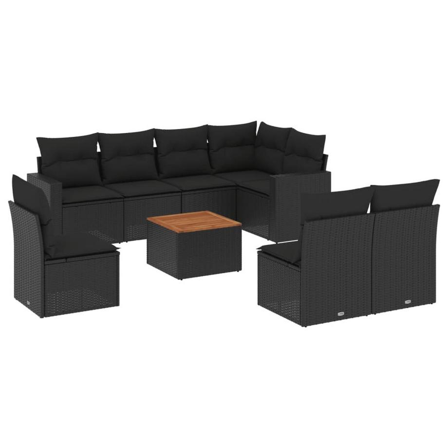 set divano da giardino Polirattan