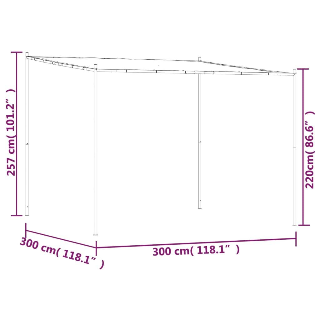 VidaXL gazebo Acciaio  