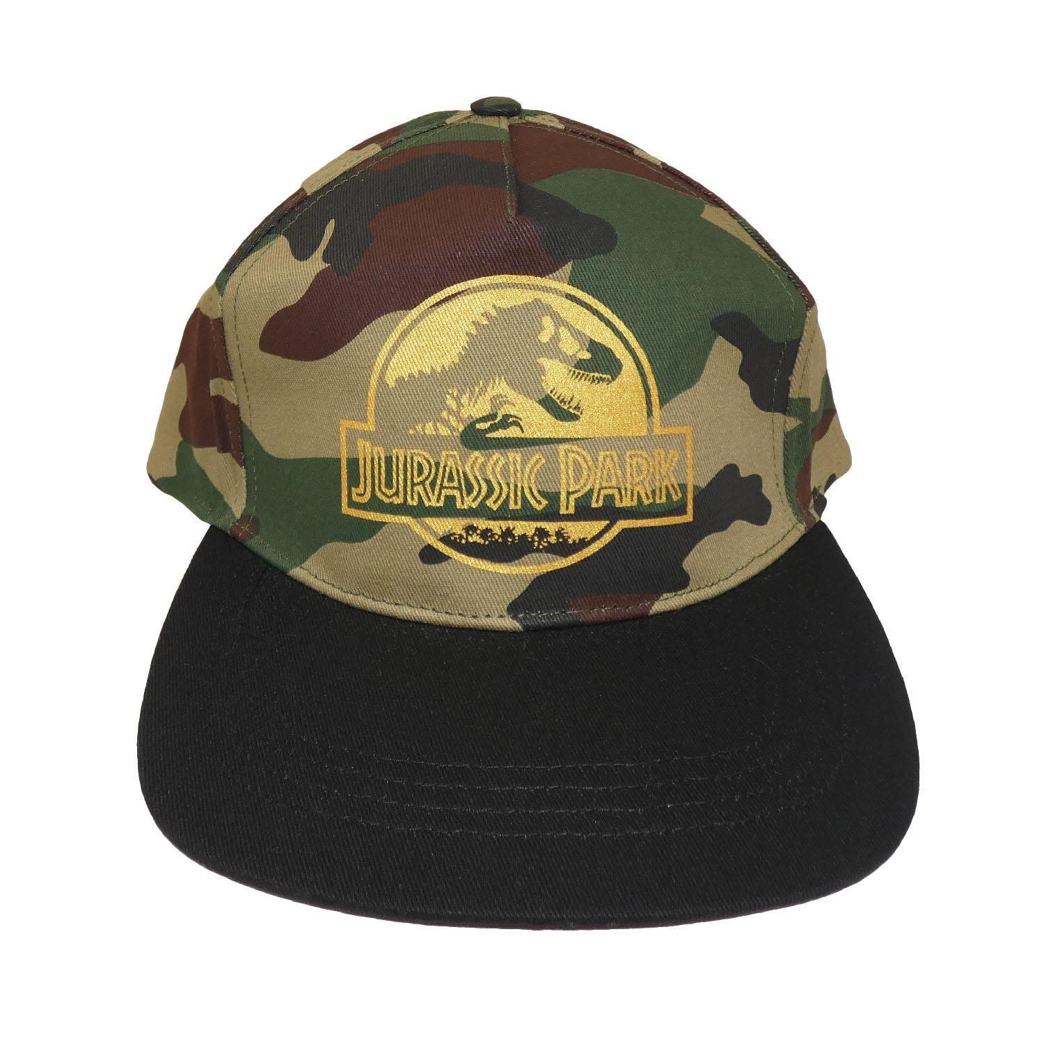 Jurassic Park  Tarnfarben Logo Snapback Mütze , Polyester 