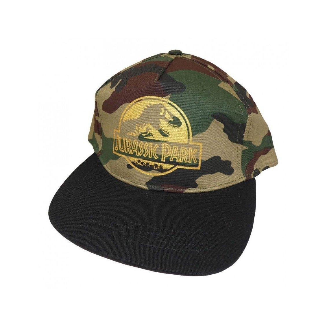 Jurassic Park  Tarnfarben Logo Snapback Mütze , Polyester 