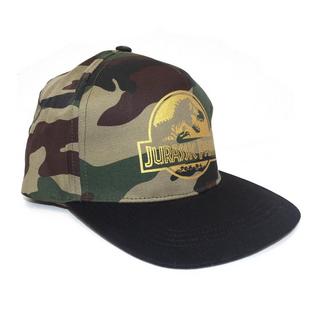 Jurassic Park  Tarnfarben Logo Snapback Mütze , Polyester 