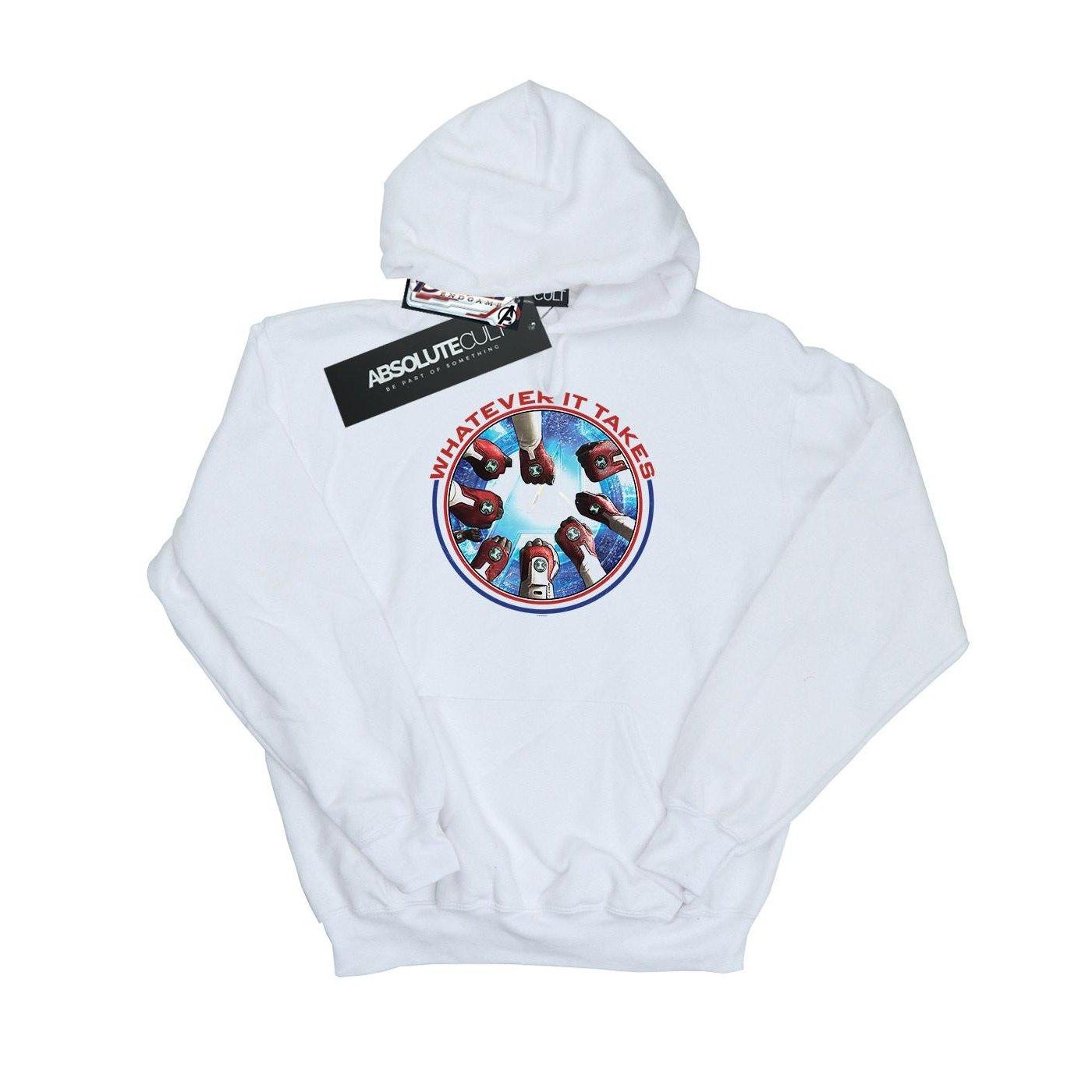 Image of Avengers Endgame Whatever It Takes Fists Kapuzenpullover Damen Weiss XXL