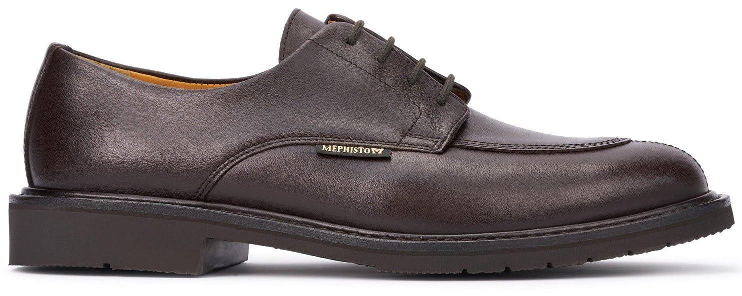 Image of Mike - Leder Schnürschuh Herren Braun 38.5