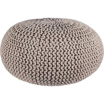 Pouf Geflecht Taupe 80x35