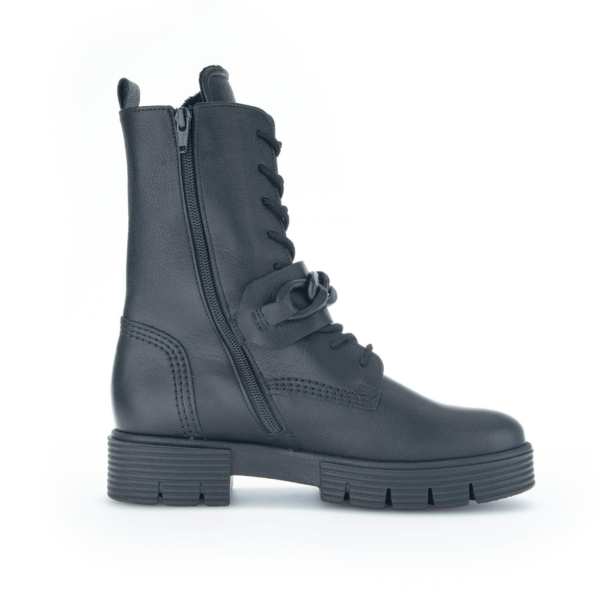 Image of - Leder Stiefelette Unisex Schwarz 42