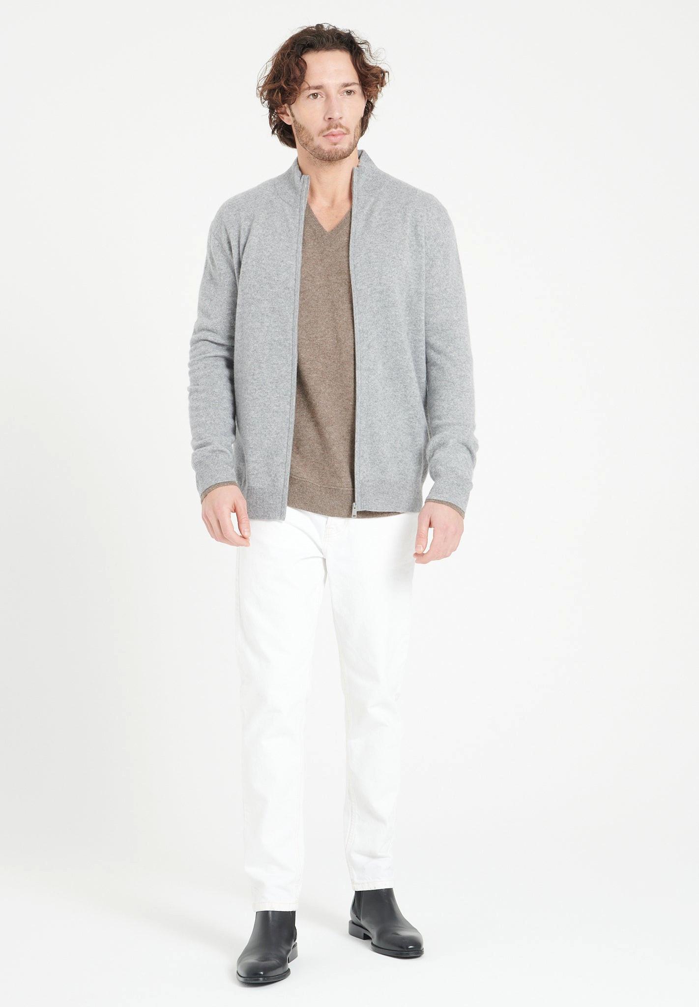 Studio Cashmere8  LUKE 8 Gilet zippé - 100% cachemire 