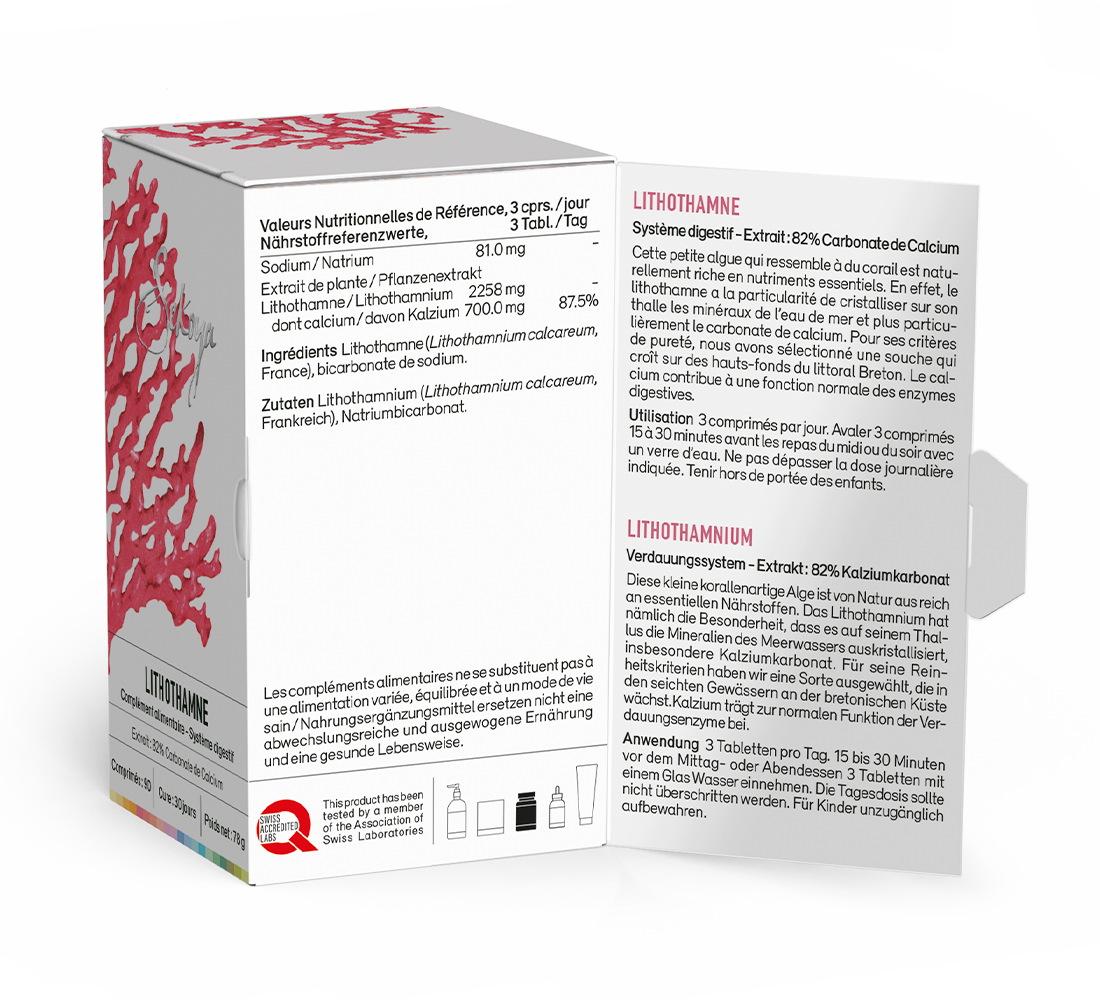 Sekoya Swiss  Lithothamne | Contre les brûlures d’estomac 