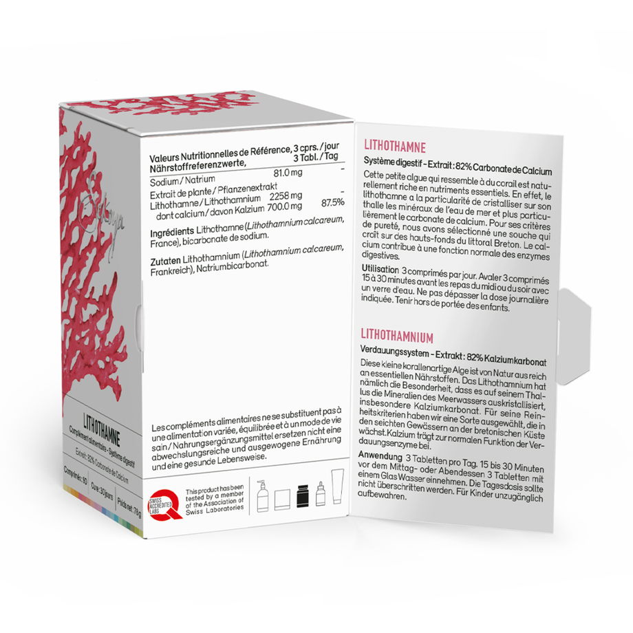 Sekoya Swiss  Lithothamne | Contre les brûlures d’estomac 