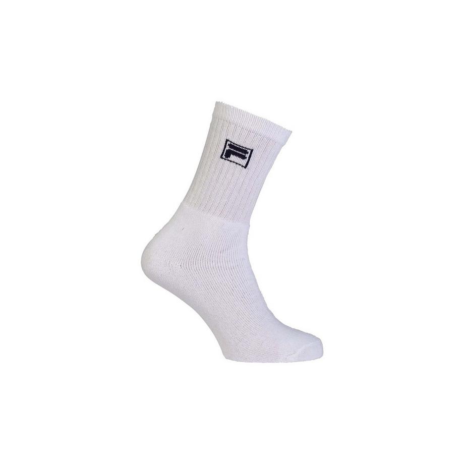 FILA TENNIS CREW SOCKS WHITE (3X) - 35/38