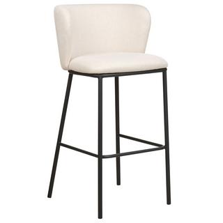 Beliani Lot de 2 chaises de bar en Polyester Moderne MINA  