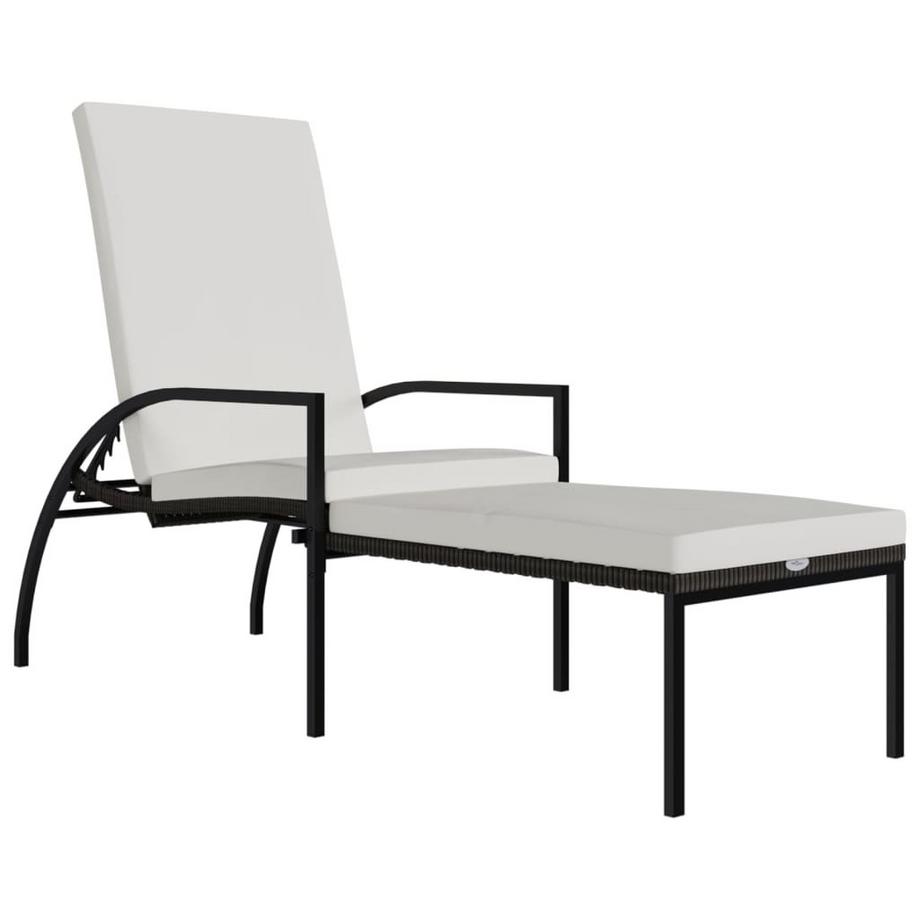 Chaise longue rotin synthétique
