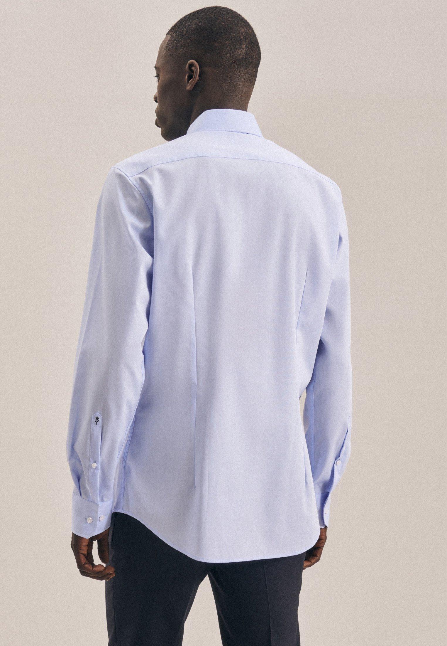 Seidensticker Business Hemd Shaped Fit Langarm Uni  