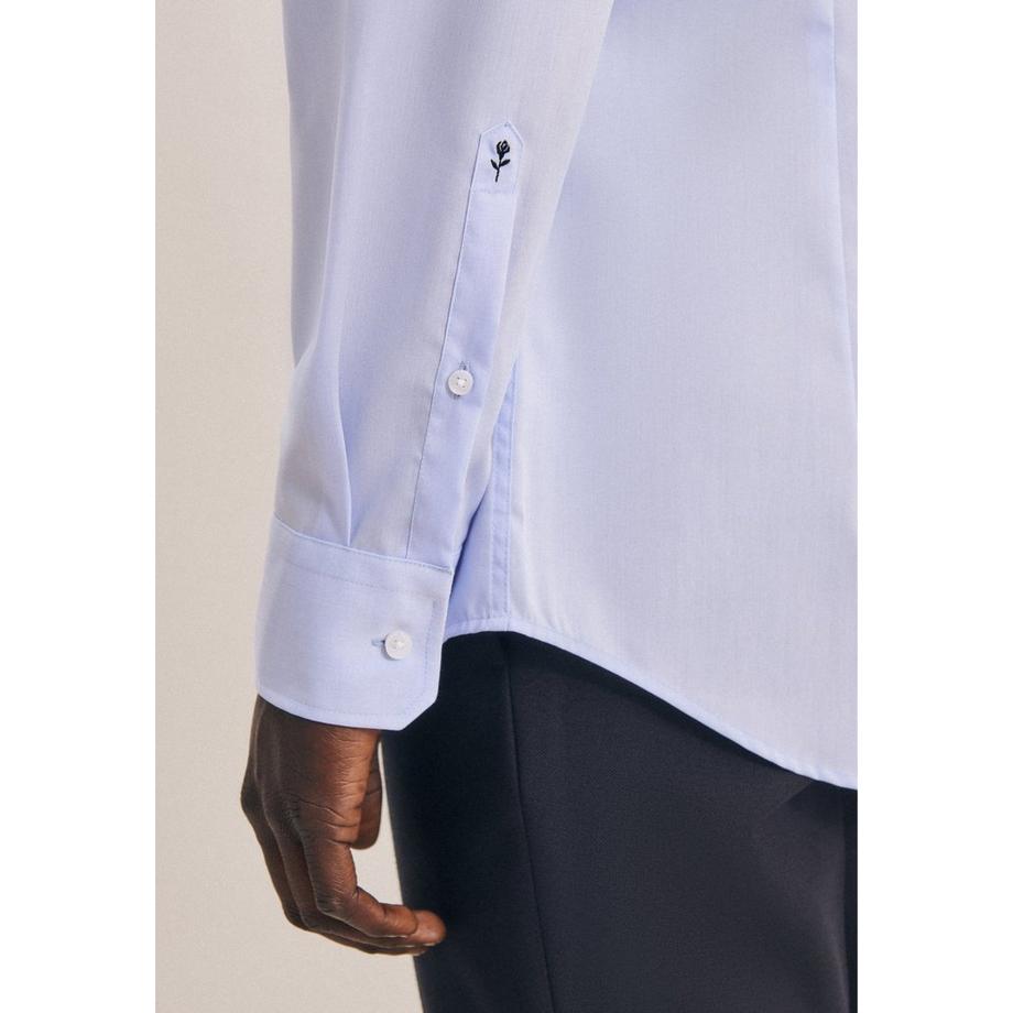 Seidensticker Business Hemd Shaped Fit Langarm Uni  